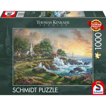 Thomas Kinkade Studios: Kleinod am Meer, dėlionė 1000 vienetų