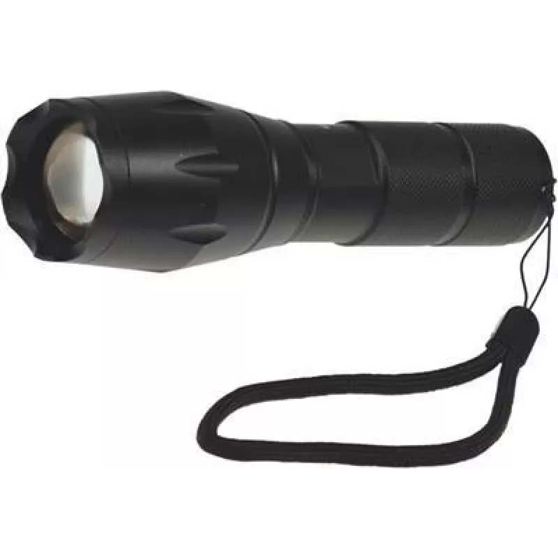 ChiliTec LED-Flashlight Zoom 10W Ø3,7xL13,6-16cm o.Batt.(3xAAA) (22106)