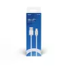 USB 2.0 laidas SAVIO CL-168, USB A (kištukas) į USB C (kištukas), 3 m, baltas