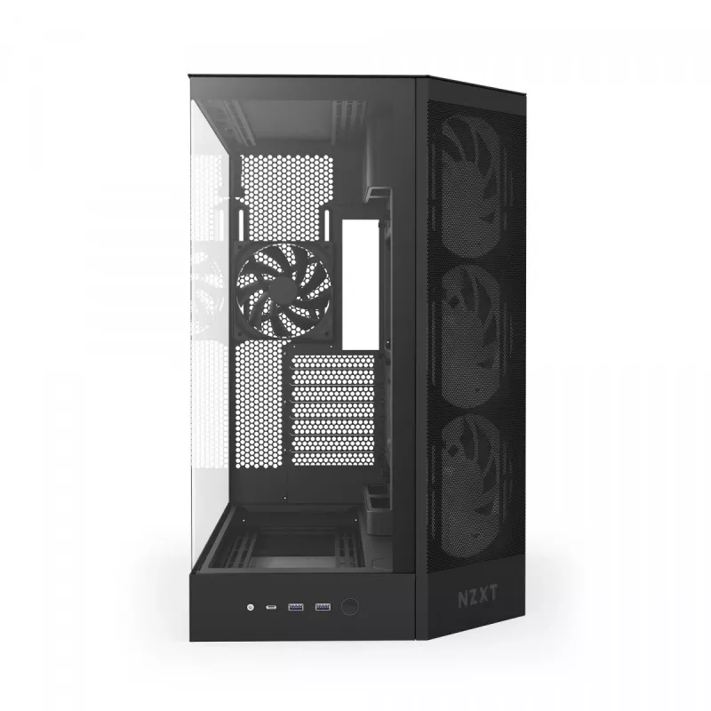 PC korpusas NZXT H9 Flow RGB Midi Tower juodas
