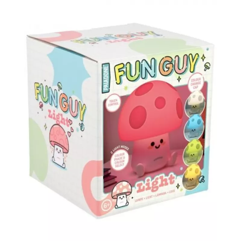 Stalinė lempa Paladone Fun Guy Mushroom Light – naujoviška grybo formos LED naktinė lempa