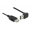 USB kabelis DeLOCK 1m USB 2.0-A į USB 2.0-A, juodas
