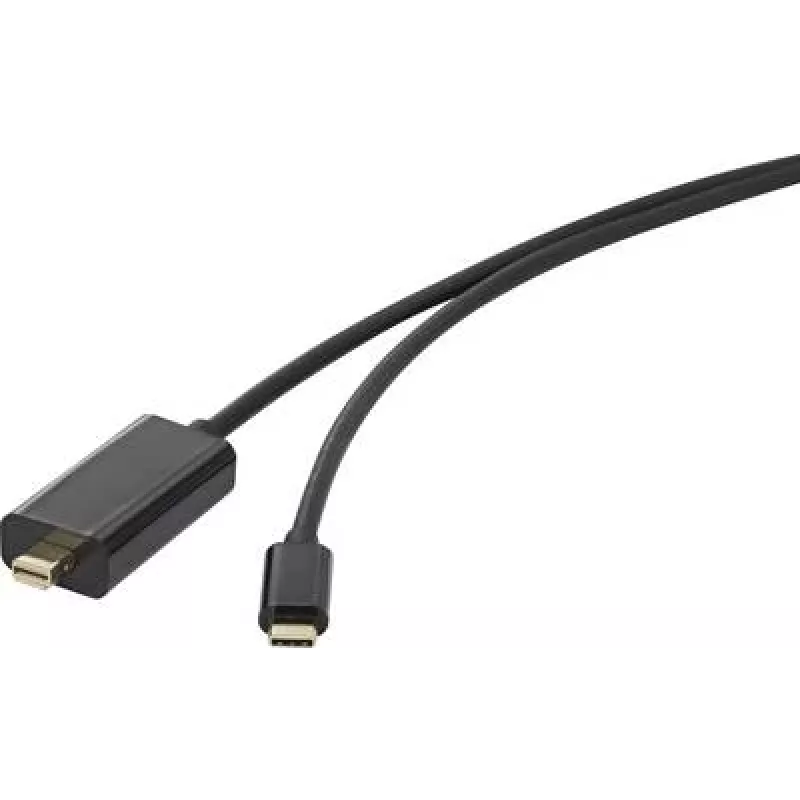 Renkforce RF-3421676 Vaizdo kabelis-adapteris 3 m USB Type-C Mini DisplayPort Juoda (RF-3421676)