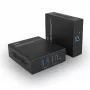 Lindy 100m USB 3.2 Gen 1 Cat.6A HDBaseT ilgintuvas, siųstuvas ir imtuvas, laidinis, 100 m, Cat6a, juodas, metalinis
