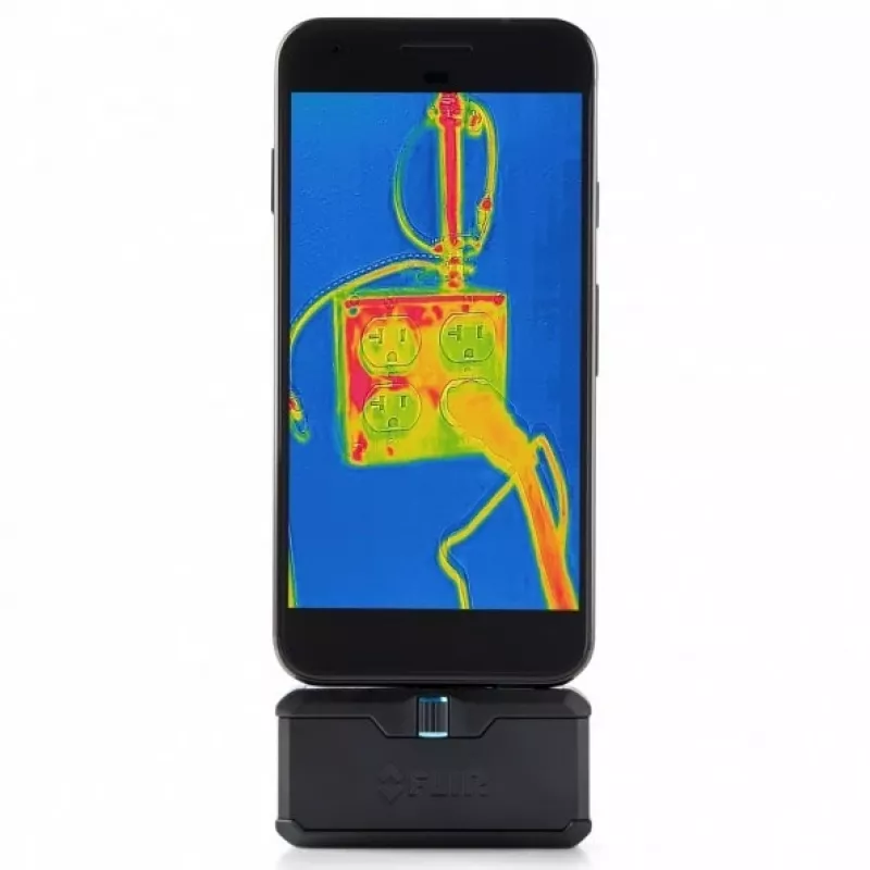 Termovizinė kamera FLIR ONE Pro Android USB-C — FLIR, modelis FP3AC, 8,7 Hz, NETD 150 mK, 8–14 µm, fiksuotas fokusas, USB-C