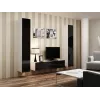 Cama uždara Spintelė VIGO '180' 180/40/30 baltas/juodas blizgus
