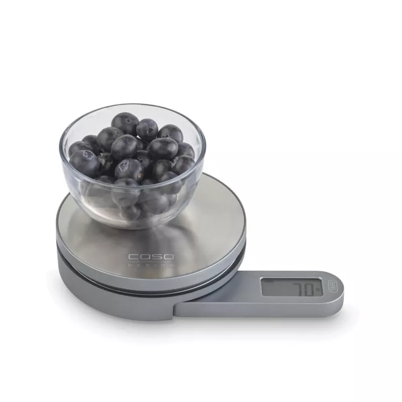 Caso | Svarstyklės | Kitchen EcoMate | Maksimalus svoris (talpa) 5 kg | Padalos vertė 1 g | Ekrano tipas LCD | Nerūdijantis plienas