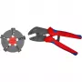 Knipex 97 33 02 kabelių užspaudimo įrankis Užspaudimo įrankis Mėlyna, Raudona