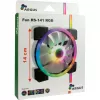 INTER-TECH 88885539 140 mm ARGB korpuso ventiliatorius - juodas