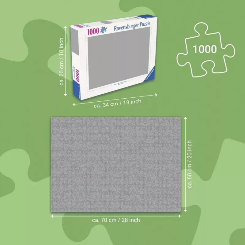 Dėlionė Ravensburger Challenge DC Comics 1000 vnt., aukštos kokybės tarpusavyje jungiamos detalės, baigtas dydis apie 68 x 49 cm