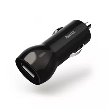 Hama 00183259 mobiliojo įrenginio įkroviklis Mobilusis telefonas, Išmanusis telefonas, Planšetė Juoda Cigar lighter Greitas įkrovimas Auto