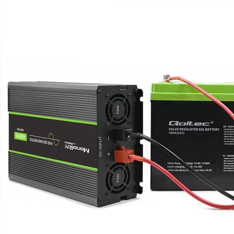Qoltec Monolith maitinimo adapteris Auto 4000 W juodas