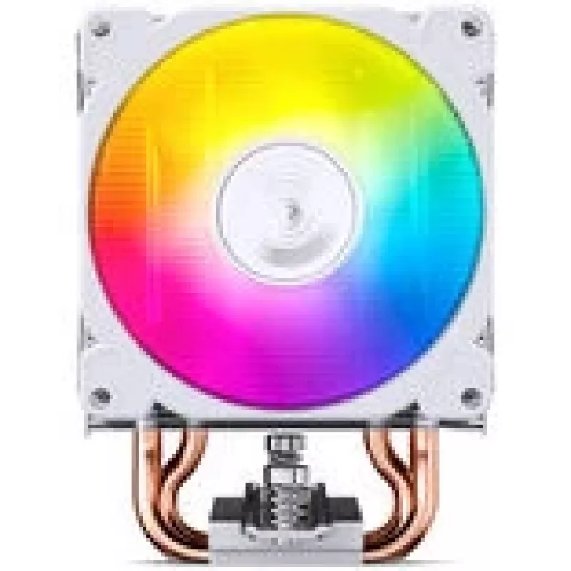 CPU aušintuvas Jonsbo CR-1400E 92mm ARGB Baltas — 92mm ventiliatorius, ARGB apšvietimas, balta apdaila