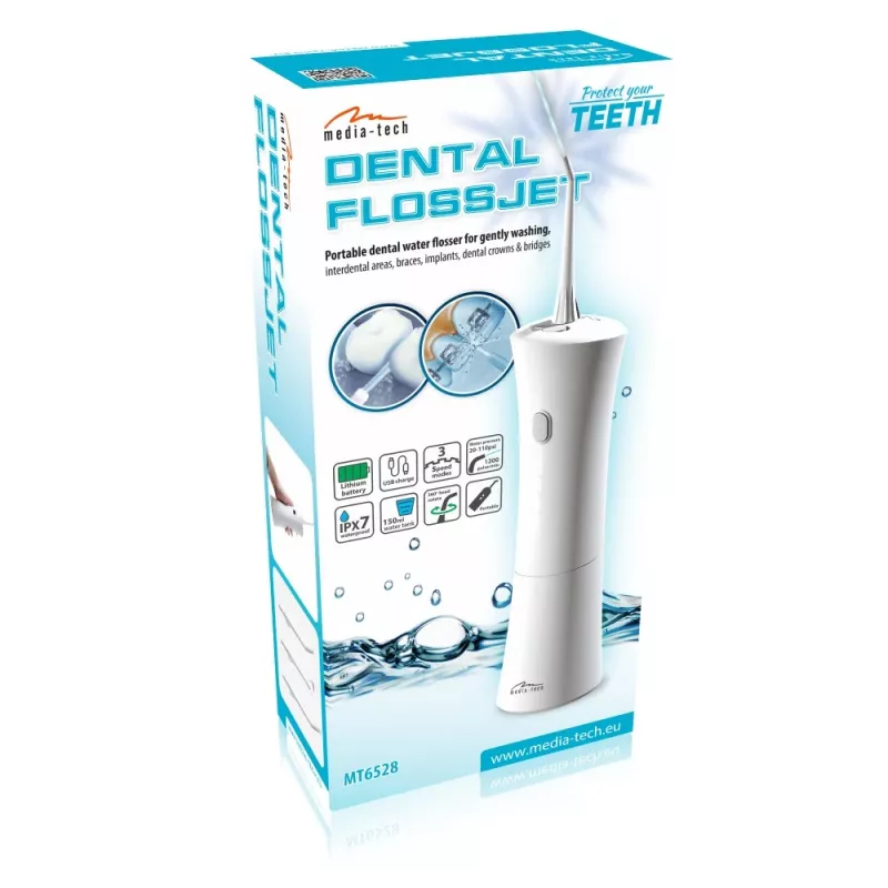 Burnos irigatorius MEDIA-TECH MT6528 su 600 ml vandens talpa ir 1 400 impulsų