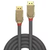 Lindy 20m DisplayPort 1.2 kabelis, Gold Line, 20 m, DisplayPort, DisplayPort, Vyriškas, Vyriškas, 4096 x 2160 pikselių