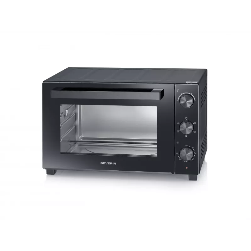 Stalinis elektrinis orkaitė SEVERIN TO 2076 — 46 l, 1800 W, laisvai pastatoma, juoda, 515×420×365 mm