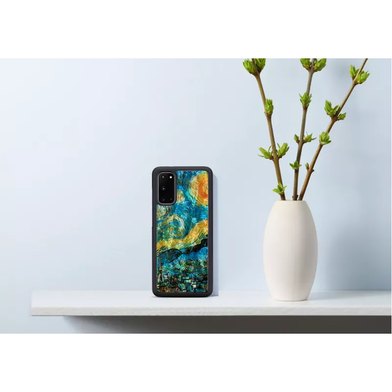 Apsauginis telefono dėklas iKins Samsung Galaxy S20 – juodos žvaigždėtos nakties dizainas