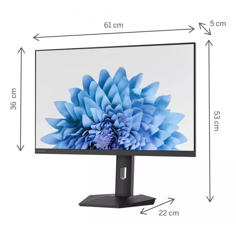 LCD monitorius | THOMSON | 27 | 1920 x 1080 pikselių | Full HD | Natūralus formato santykis 16:9 | Plokščias | M27FB5C15