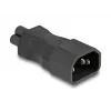 DeLOCK tinklo adapteris IEC 60320 C14 į C5 kištukinį lizdą 2,5 A tiesus juodas