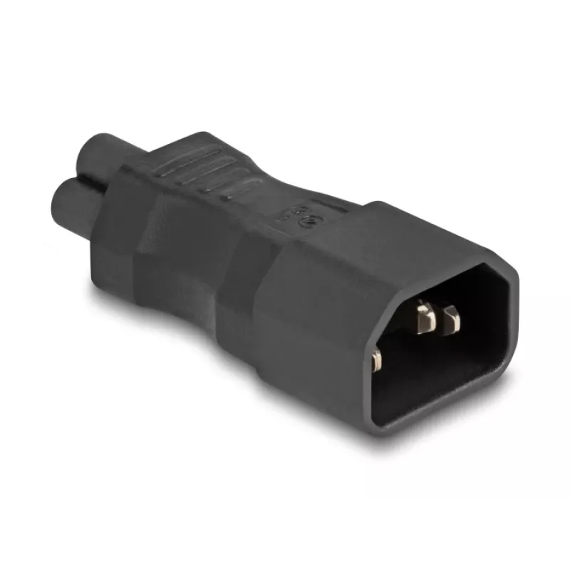 DeLOCK tinklo adapteris IEC 60320 C14 į C5 kištukinį lizdą 2,5 A tiesus juodas