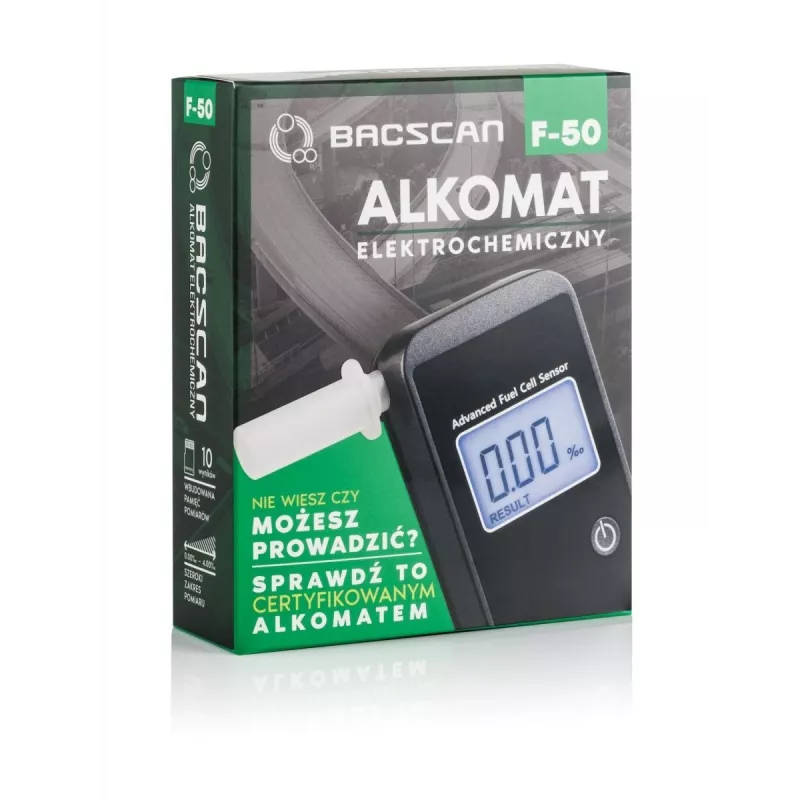 BACscan F-50 alkotesteris 0 - 4%, juodas