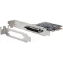Serijinė PCIe plokštė Exsys EX-46024 — 4× RS-232 prievadai su Octopus kabeliu