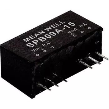 maitinimo adapteris Mean Well SPB09B-24, 9 W, įvestis 18–36 V, išvestis 24 V, RoHS