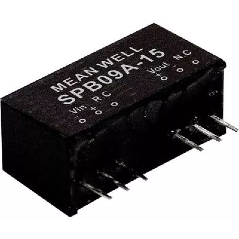 maitinimo adapteris Mean Well SPB09B-24, 9 W, įvestis 18–36 V, išvestis 24 V, RoHS