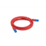 LANBERG PATCHCORD S/FTP CAT.6A 0.5M Raudona LSZH