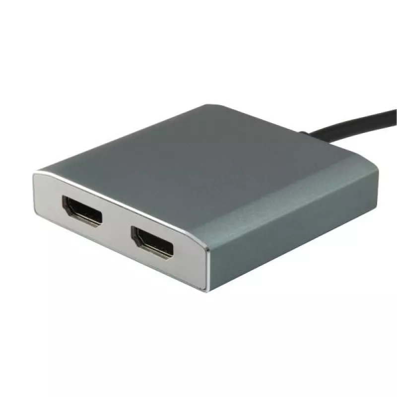 Equip USB Type C į 2 x HDMI patelės adapteris, 3.2 Gen 1 (3.1 Gen 1), USB Type-C, HDMI išvestis, 4096 x 2160 pikselių