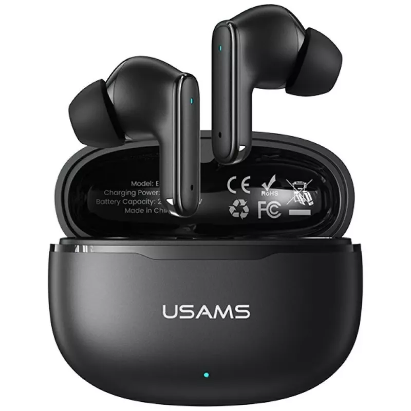 Bluetooth ausinės Usams E05 TWS juodos