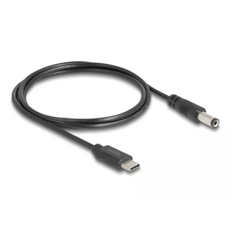DeLOCK USB Type-C maitinimo laidas 1m 5,5 x 2,1 mm kištukas 5 V 1,5 A