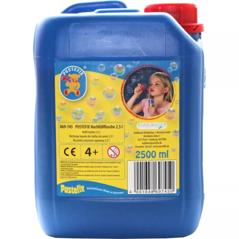 Papildymo Butelis 2,5 litro, Muilo Burbulai