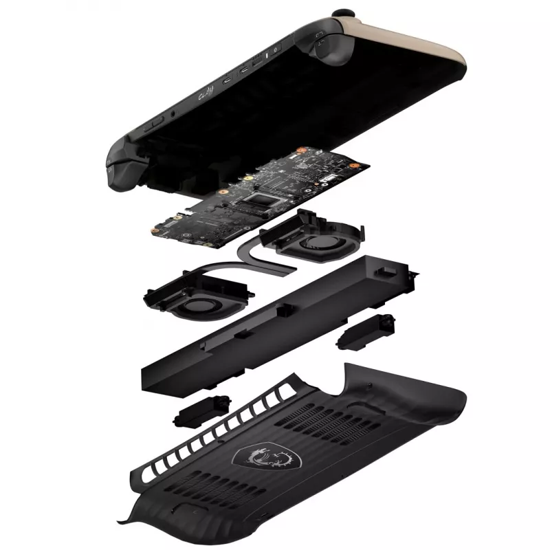 MSI Claw 8 AI+ A2VM-037PL nešiojama žaidimų konsolė 20.3 cm (8) 1 TB jutiklinis ekranas „Wi‑Fi“ smėlinė