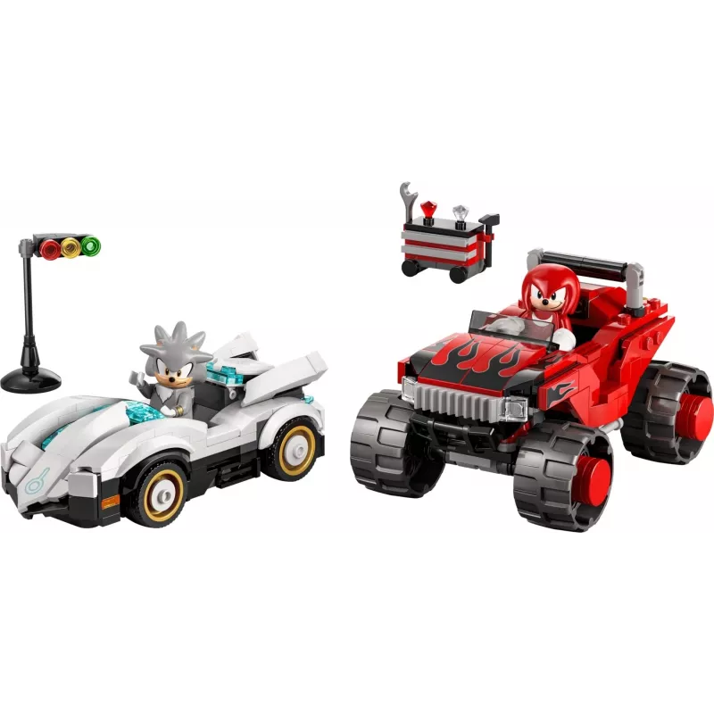 LEGO SONIC THE HEDGEHOG 77118 Sidabrinė's Car vs Knuckles' Monster Truck