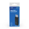 Kortelių skaitytuvas SAVIO AK-64 USB 3.2 Gen 1 Type-A išvestis, MicroSD lizdas, 5000 Mbit/s, juoda