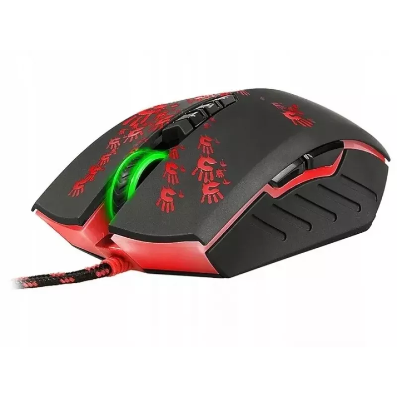Žaidimų pelė A4Tech BLOODY A60 — optinė, abiem rankoms tinkama, 6200 DPI, USB Type-A, 8 mygtukai, juoda