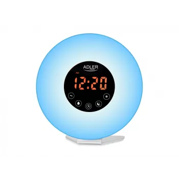 Žadintuvas „Wake-Up Light“ Adler AD1916 su saulėtekio imitacija ir FM radiju