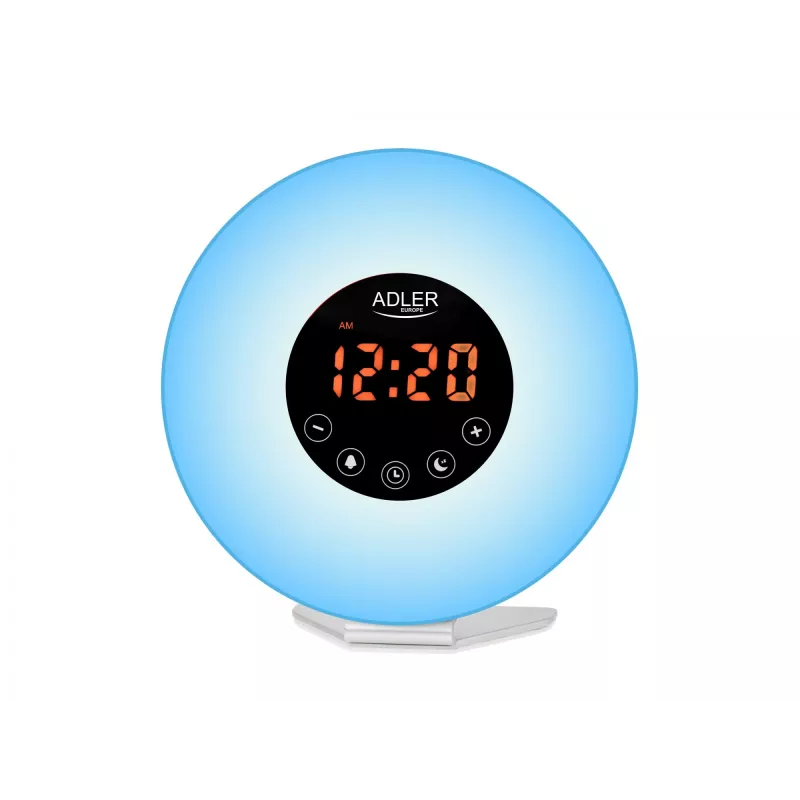 Žadintuvas „Wake-Up Light“ Adler AD1916 su saulėtekio imitacija ir FM radiju