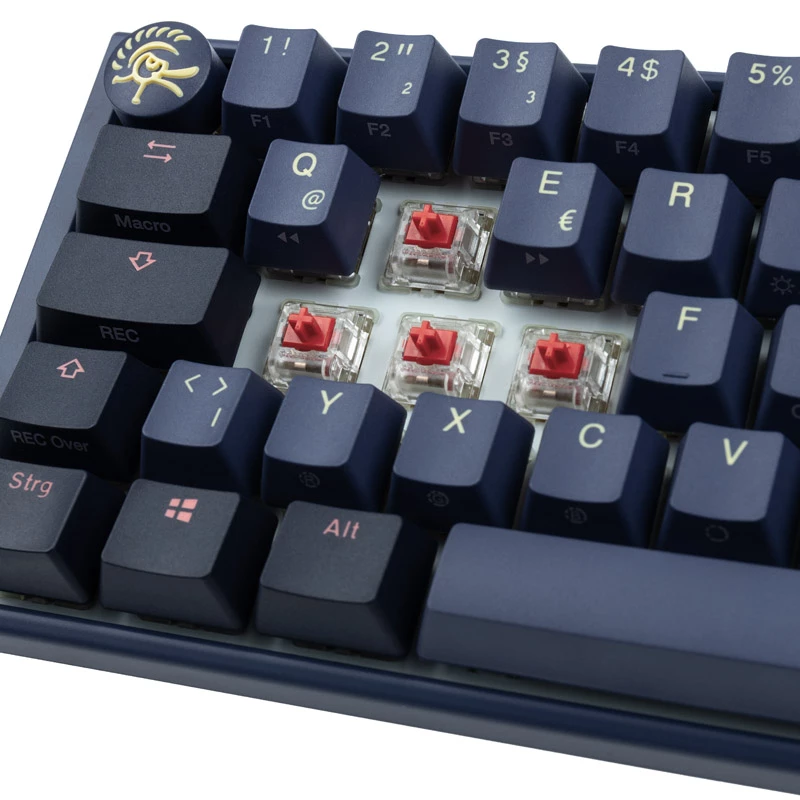Ducky One 3 Mini klaviatūra, žaidimams, USB, mėlyna