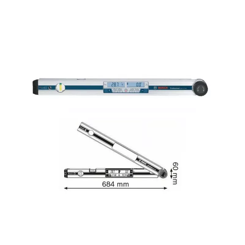 Bosch GAM 270 MFL Professional skaitmeninis kampo matuoklis 0 – 270°