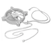 Korpuso ventiliatorius MODECOM VOLCANO APEX 140 ARGB WHITE 140 mm atvirkštinis