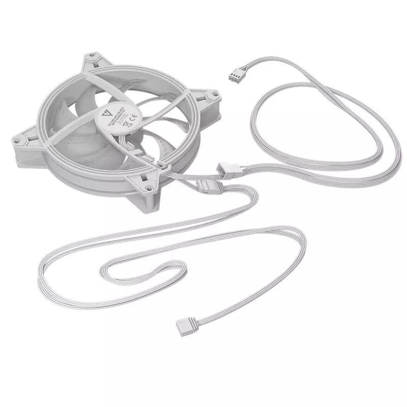 Korpuso ventiliatorius MODECOM VOLCANO APEX 140 ARGB WHITE 140 mm atvirkštinis