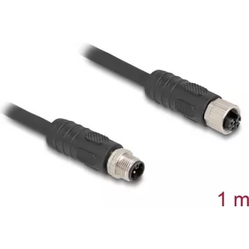 DeLOCK 80519 jutiklio / pavaros kabelis 1 m RST M12 juodas