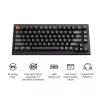 Mechaninė klaviatūra Keychron V1 Ultra 8K — 75% formato, QWERTY, Bluetooth, RGB, juoda