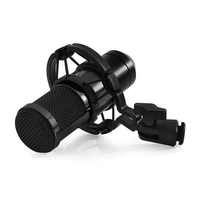 Laidinis kompiuterinis mikrofonas MEDIA-TECH MT397K su XLR įvestimi, staliniu stovu, 2,4 m kabeliu, 20–20000 Hz, -32 dB jautrumu
