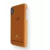 „VixFox“ kortelių lizdo galinis korpusas, skirtas „iPhone XSMAX“ – karamelės ruda, nugarėlės dėklas su kortelių kišene