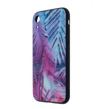 Apsauginė stiklo plėvelė Tellur Cover Glass print, skirta iPhone XR, su margintu palmių dizainu