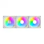 Aušinimo ventiliatoriai Darkflash Gauss G24 3 viename Balti 120 mm — 3 vnt. rinkinys, 120 mm