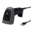 Rankinis brūkšninių kodų skaitytuvas QOLTEC 50863 — 1D/2D skaitytuvas, USB laidinis, LED jutiklis, juodas, 5 V, 1,8 m laidas